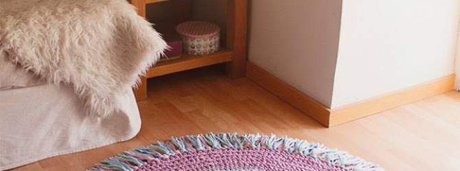 Красивые коврики из старых вещей
