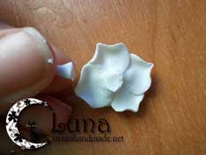 Кольцо с розой из полимерной глины