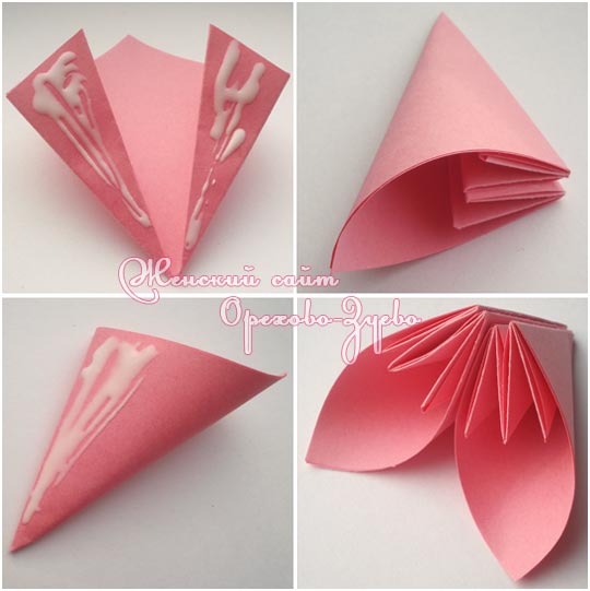 Цветок примулы: модульное оригами