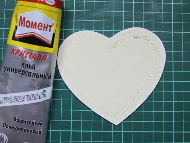 Коробочка-сердце из картона