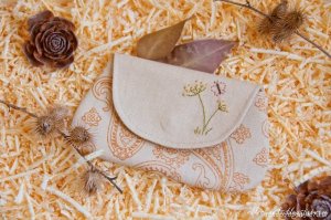 Клатчи из ткани - выкройки и декор