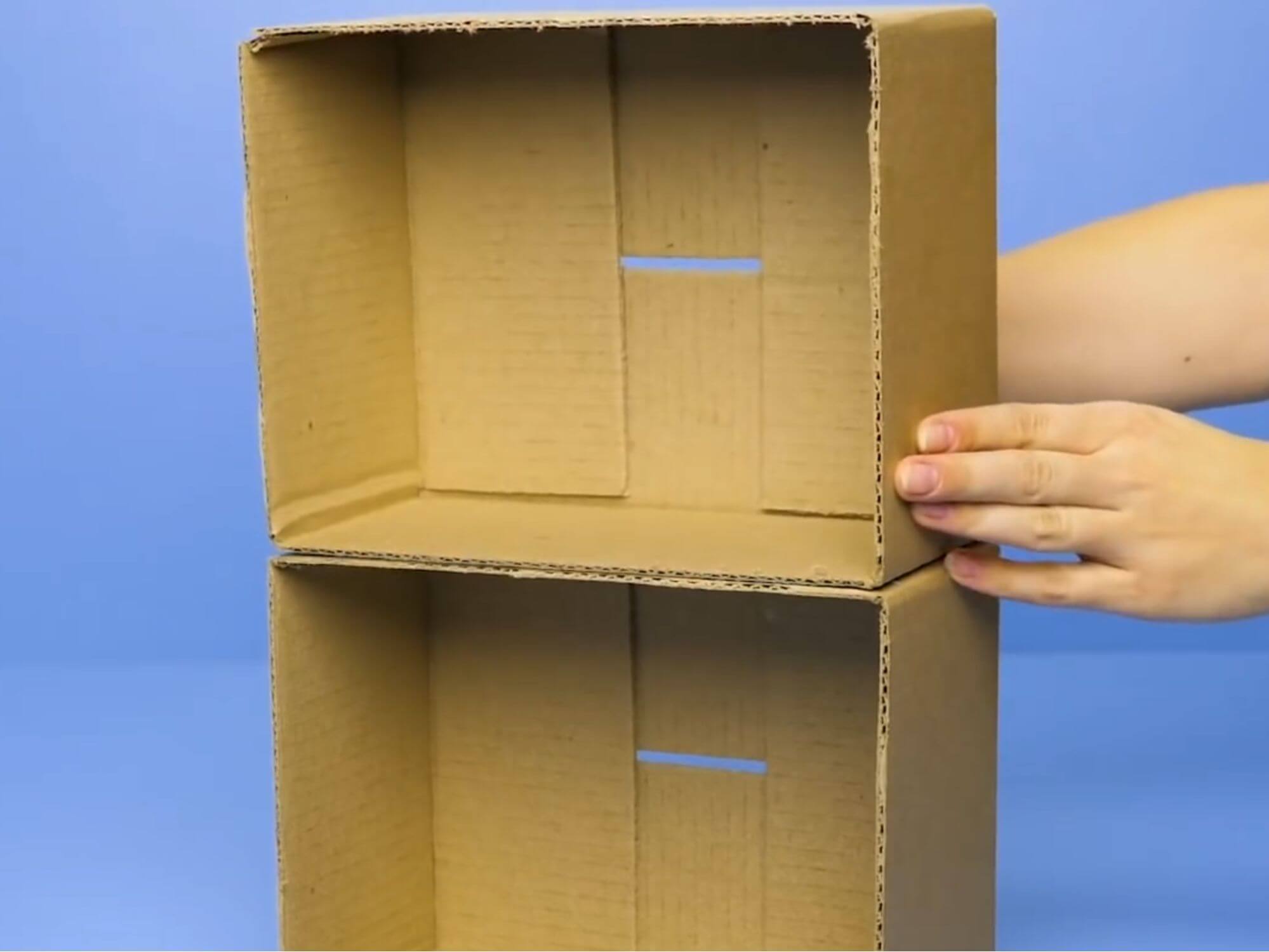 Как из коробки сделать органайзер для косметики