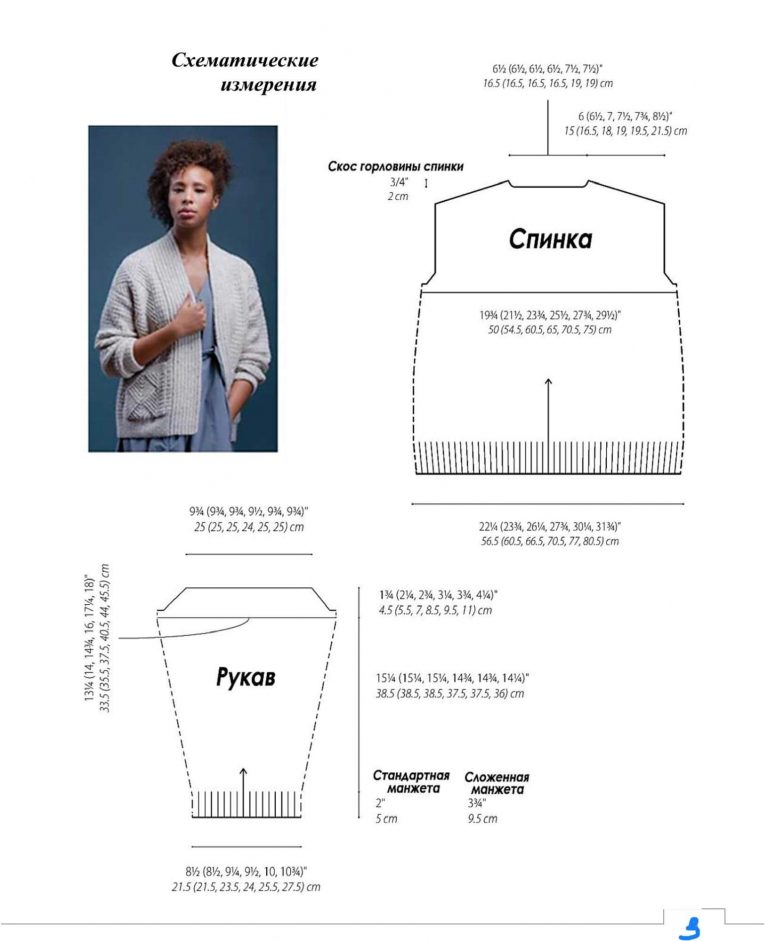 Кардиган кокон спицами схема и описание