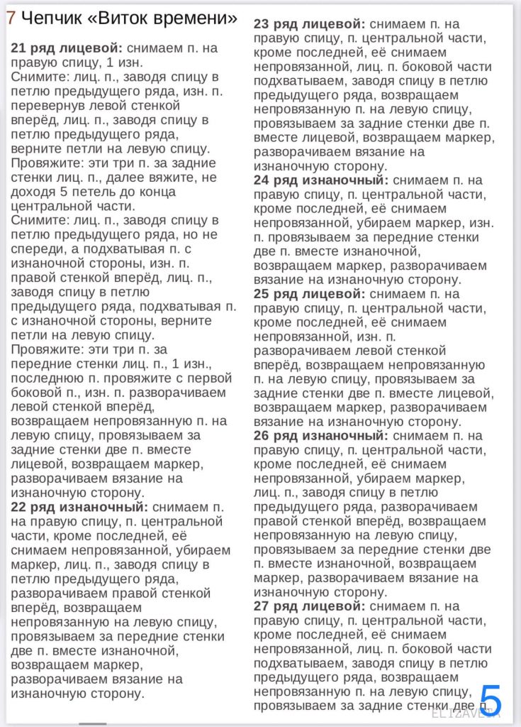 Женский чепчик спицами - вязание для начинающих