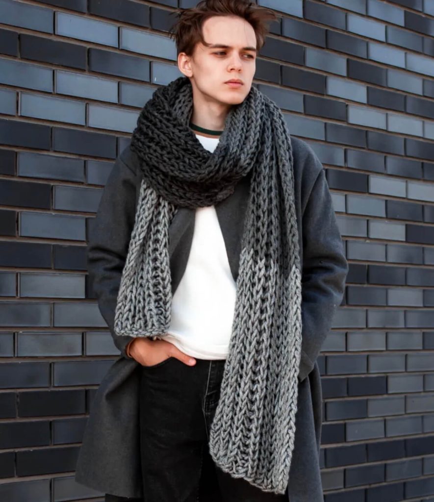 Самые популярные узоры спицами для шарфа - 75 схем и описаний