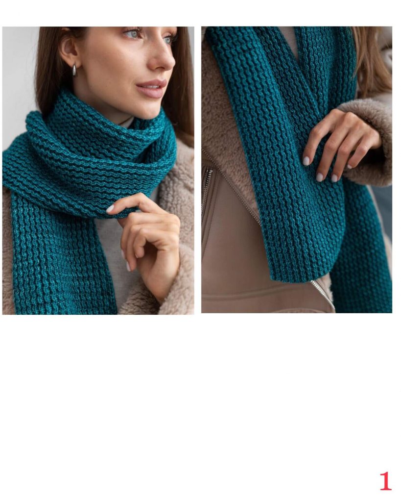 Самые популярные узоры спицами для шарфа - 75 схем и описаний