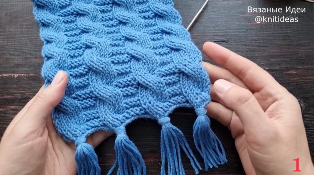 Самые популярные узоры спицами для шарфа - 75 схем и описаний