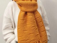 Самые популярные узоры спицами для шарфа - 75 схем и описаний