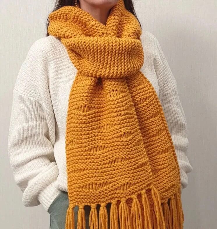 Самые популярные узоры спицами для шарфа - 75 схем и описаний Самые популярные узоры спицами для шарфа - 75 схем и описаний