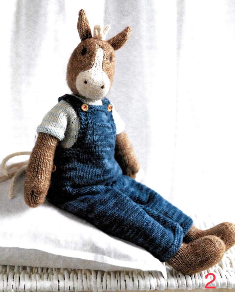 Инструкция по вязанию лошадки на спицах