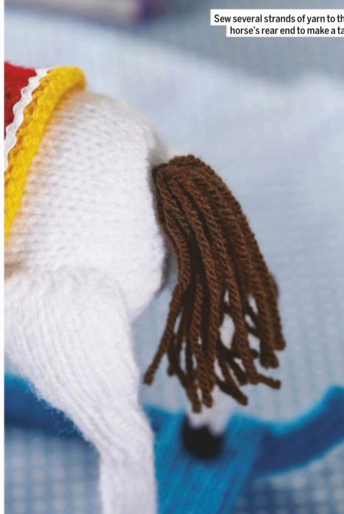 Инструкция по вязанию лошадки на спицах