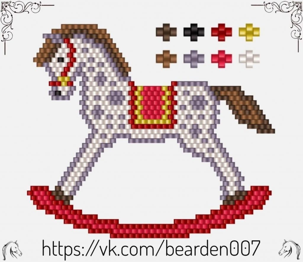 Игрушки из бисера на Новый Год - схемы и мк для начинающих