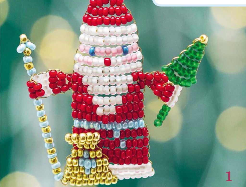 Игрушки из бисера на Новый Год - схемы и мк для начинающих
