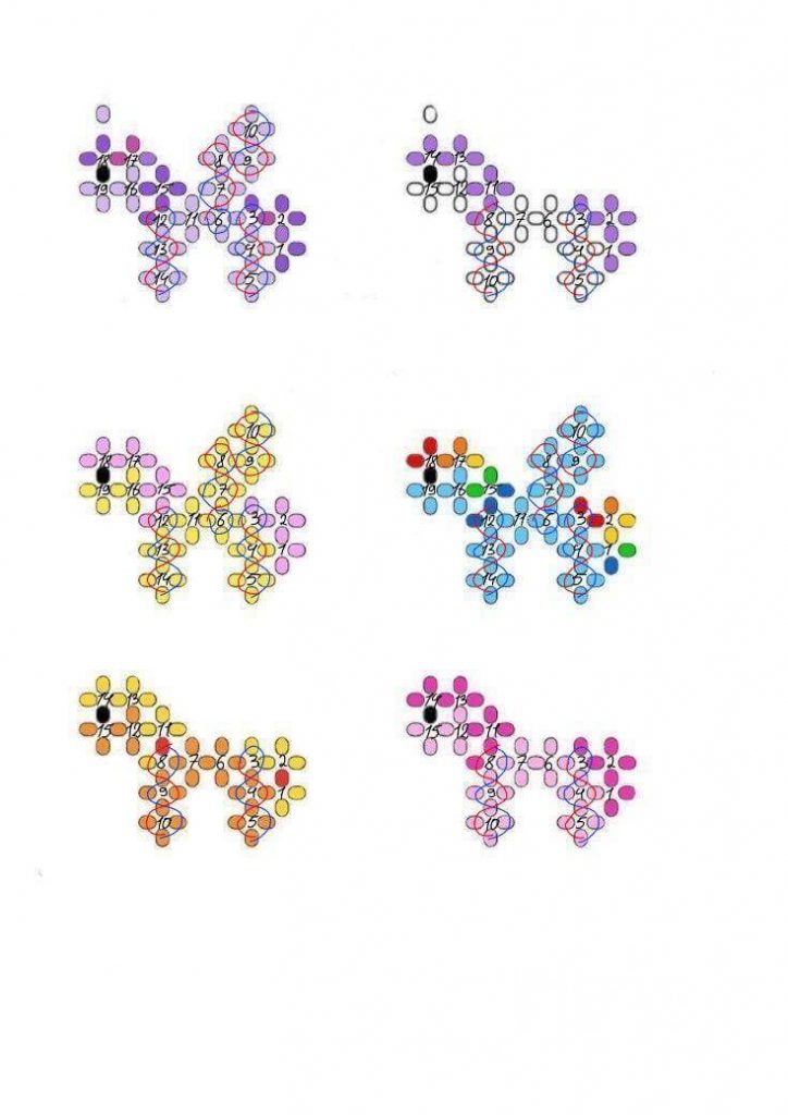 Игрушки из бисера на Новый Год - схемы и мк для начинающих