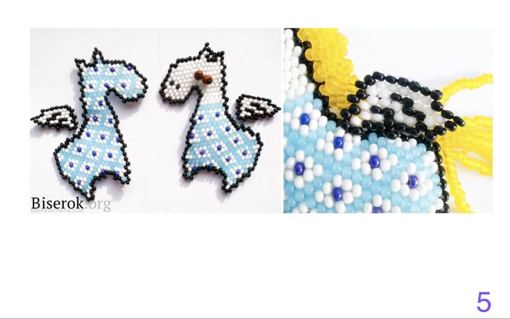 Игрушки из бисера на Новый Год - схемы и мк для начинающих