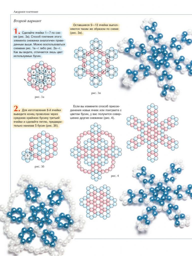 Игрушки из бисера на Новый Год - схемы и мк для начинающих