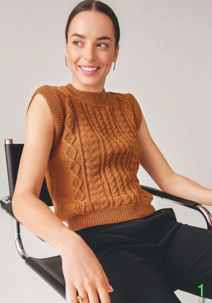 Безрукавка женская - шикарные новинки спицами