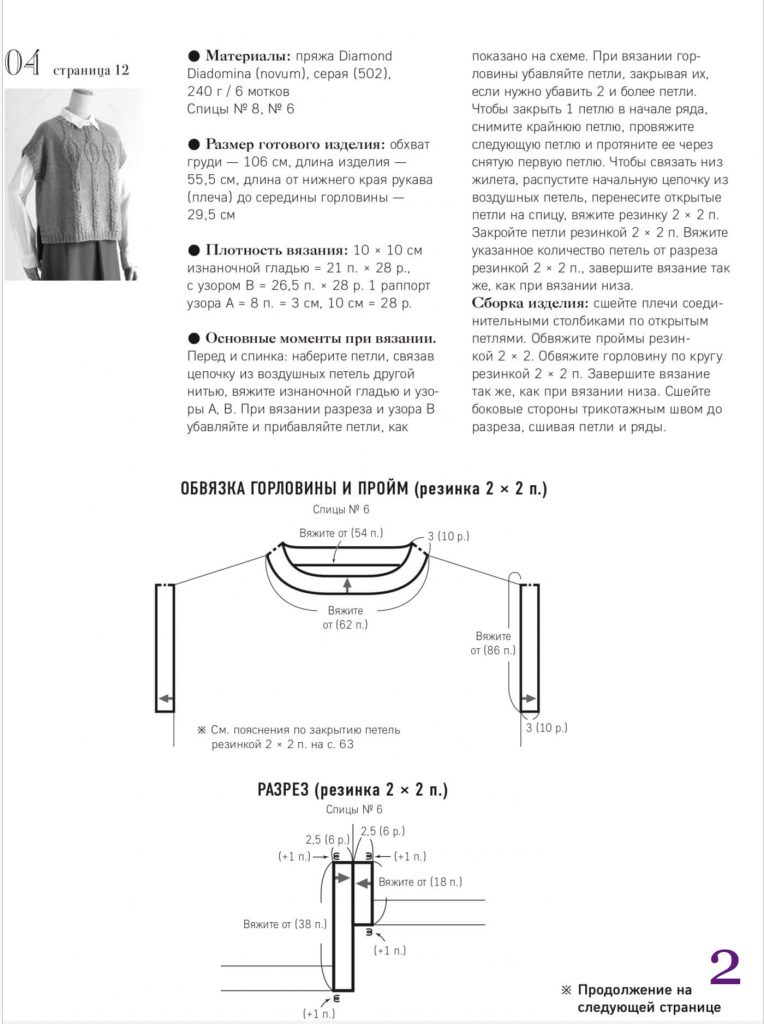 Безрукавка женская - шикарные новинки спицами