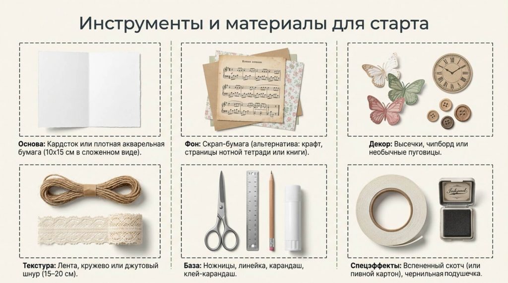 Скрапбукинг (кардмейкинг) для начинающих